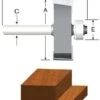 Vermont American 1-1/4 In. D X 3/8 In. X 2-1/8 In. L Carbide Tipped Rabbeting Router Bit