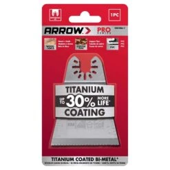 Arrow Pro 2-11/16 In. X Titanium Bi-Metal In. L Titanium-Coated Bi-Metal Semi-Circle Oscillating Woo