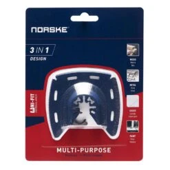 Norske Uni-Fit Carbide 3-in-1 Scrapper And Rasp Multi-Material 1 Each