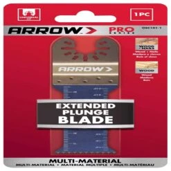 Arrow Pro 1-1/4 In. Bi-Metal Extended Semi-Circle Plunge Blade Multi-Material 1 Pc