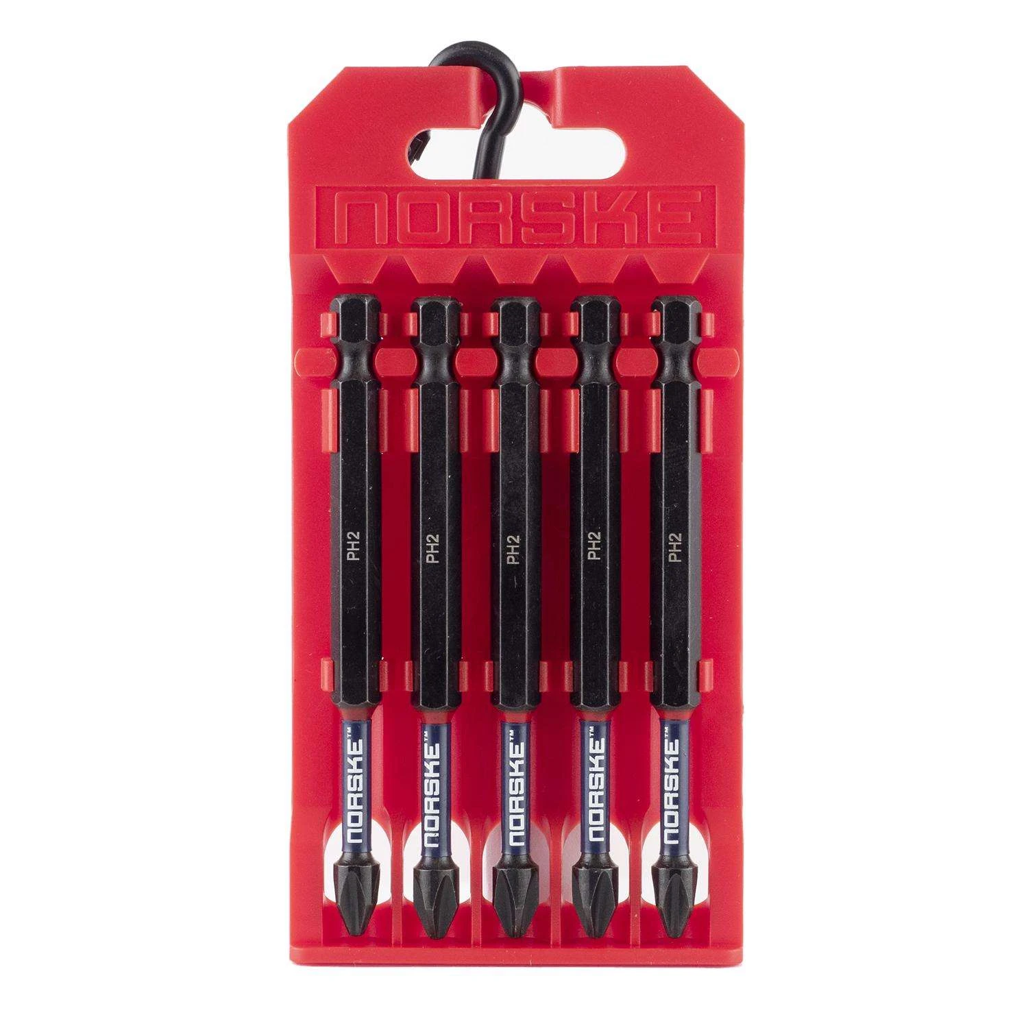 Norske Hex PH2 X 3-1/2 In. L Bit Clip S2 Tool Steel 5 Pk