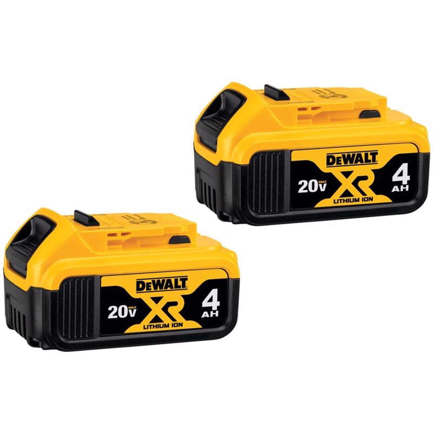 DeWalt 20V MAX DCB204-2 4 Ah Lithium-Ion Battery Combo Pack 2 Pc - Image 2