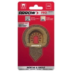 Arrow Pro High Carbon Steel Semi-Circle Grout And Mortar Remover Multi-Material 1 Pc
