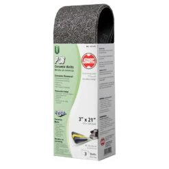 Shopsmith 21 In. L X 3 In. W Ceramic Sanding Belt 36 Grit Coarse 3 Pc