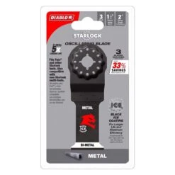 Diablo Starlock 1-1/4 In. W Bi-Metal Curved Contact Edge Oscillating Blade Metal 3 Pk