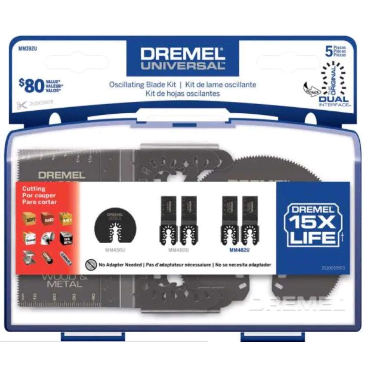 Dremel High Carbon Steel Oscillating Blade Set 5 Pc - Image 2