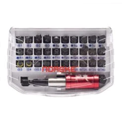 Norske Hex Impact Torsion Bit And Holder Set S2 Tool Steel 32 Pc