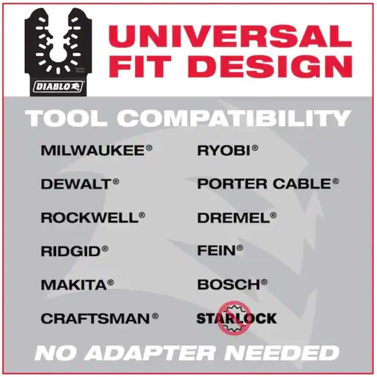 Diablo 1-1/4 In. X 1-1/4 In. W Bi-Metal Oscillating Blade Clean Wood 1 Pk - Image 5