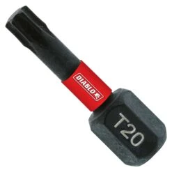 Diablo Torx #20 X 1 In. L Driver Bit Black Oxide 100 Pk