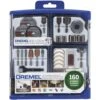 Dremel EZ Lock All-Purpose Rotary Tool Accessory Kit 160 Pc