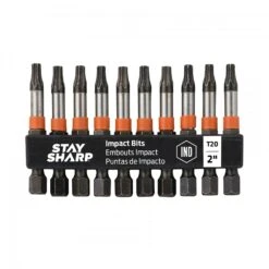 Stay Sharp Torx T20 X 2 In. L Industrial Bit Clip S2 Tool Steel 10 Pc