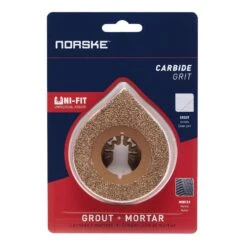 Norske Uni-Fit 2-3/4 In. Carbide Grit Tear Drop Grout And Mortar Remover Grout 1 Each