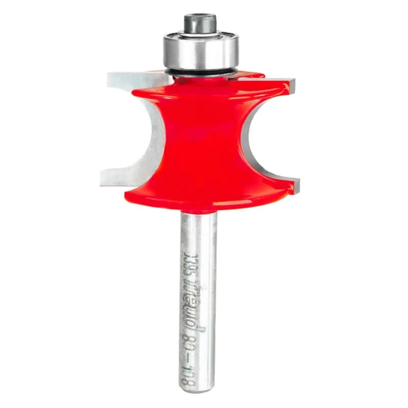Freud 1-3/8 In. D X 1/4 In. X 2-3/8 In. L Carbide Traditional Beading Router Bit - Image 2