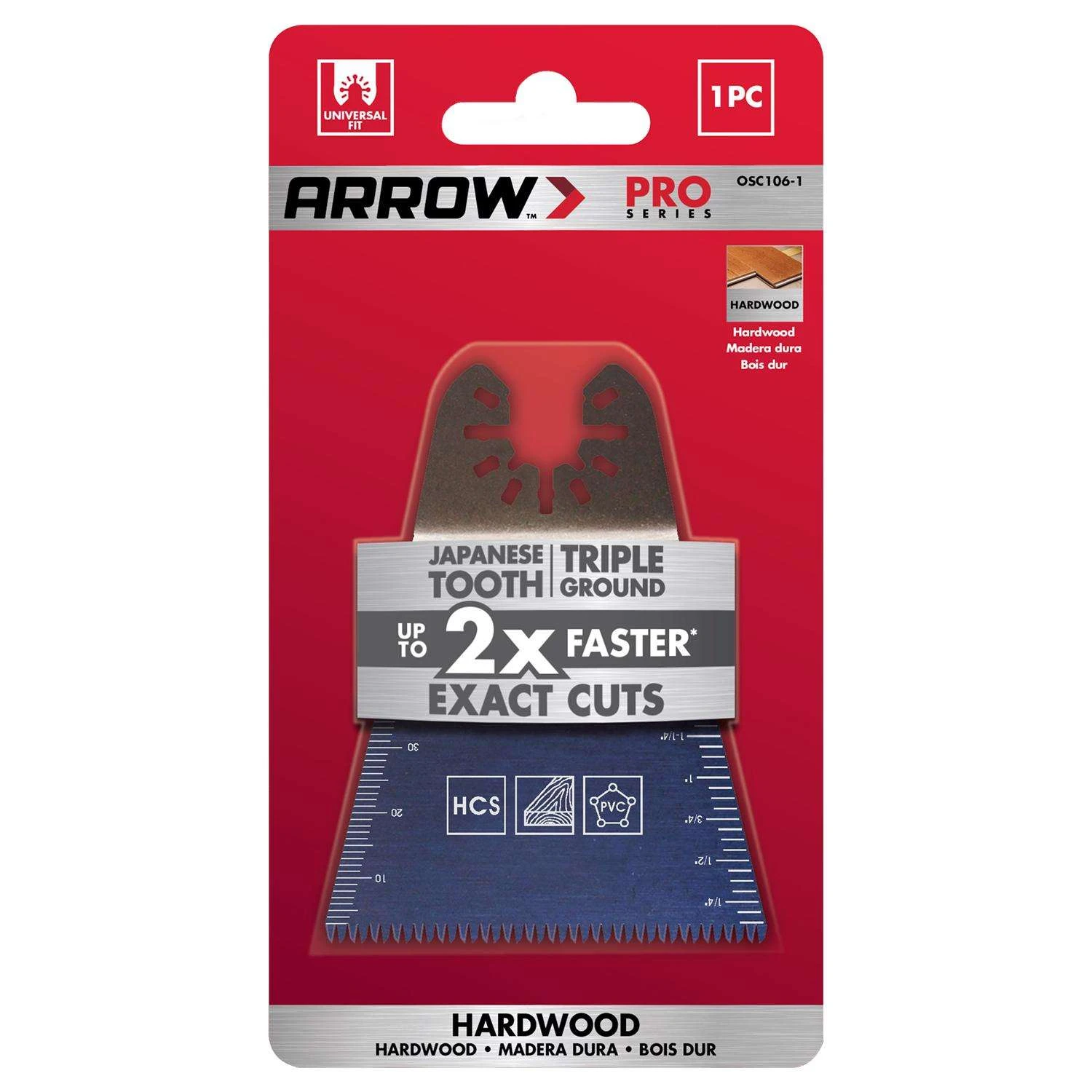 Arrow Pro 2-11/16 In. High Carbon Steel Semi-Circle Japanese Blade Multi-Material 1 Pc