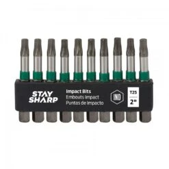 Stay Sharp Torx T25 X 2 In. L Industrial Bit Clip S2 Tool Steel 10 Pc