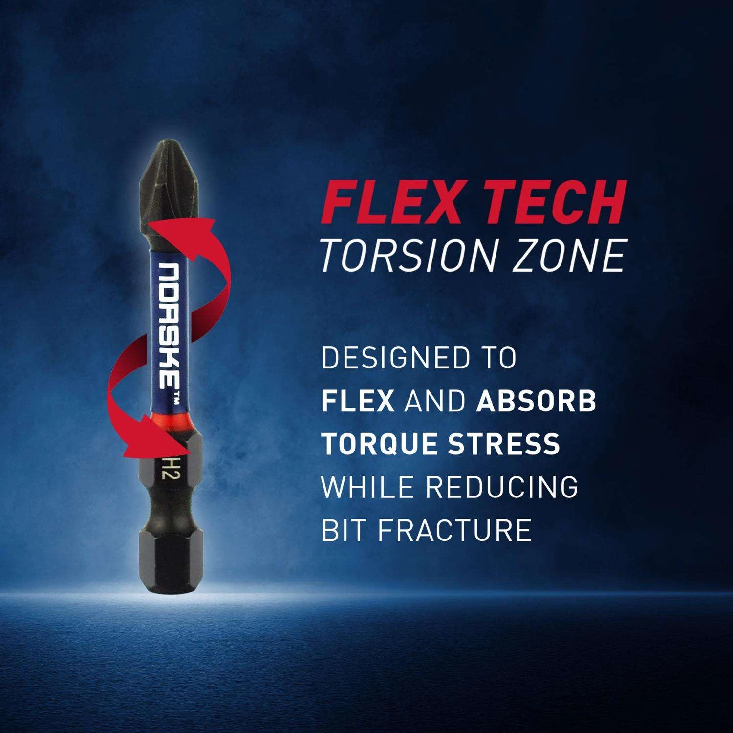 Norske Hex PH2 X 6 In. L Bit Clip S2 Tool Steel 3 Pk - Image 2