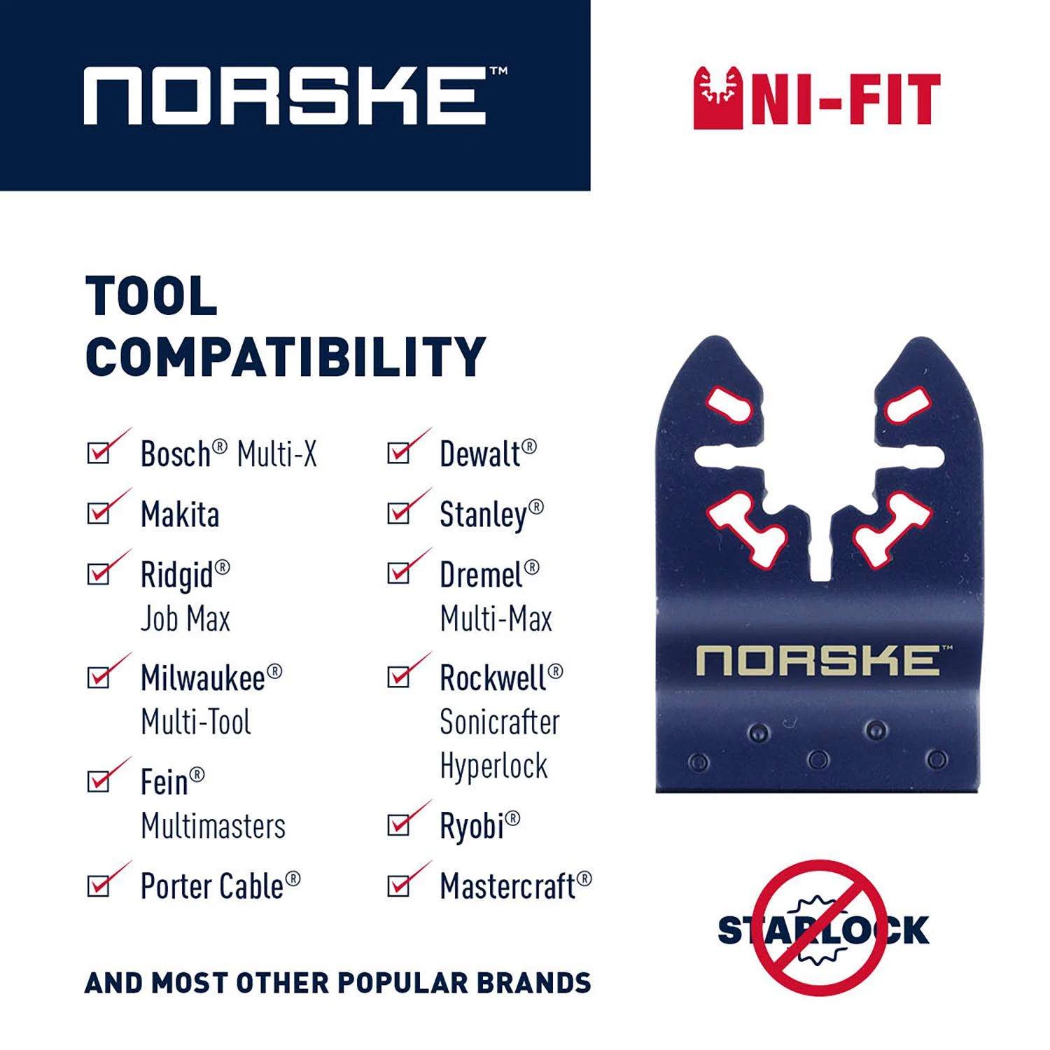 Norske Uni-Fit Carbide 3-in-1 Scrapper And Rasp Multi-Material 1 Each - Image 3