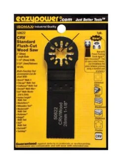 Eazypower Isomax 1-1/8 In. X 4 In. L Chrome Vanadium Steel Standard Flush Cut Wood Saw 1 Pc