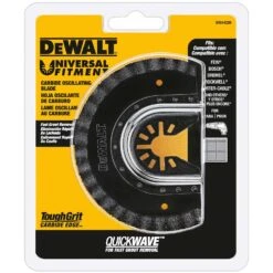 DeWalt Universal Fitment Carbide Grit Fast Cut Semi-Circle Oscillating Grout Removal Blade 1 Pc
