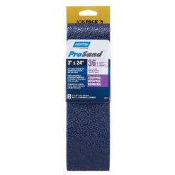 Norton ProSand 24 In. L X 3 In. W Zirconia Alumina Stripping Sanding Belt 36 Grit Extra Coarse 5 Pc