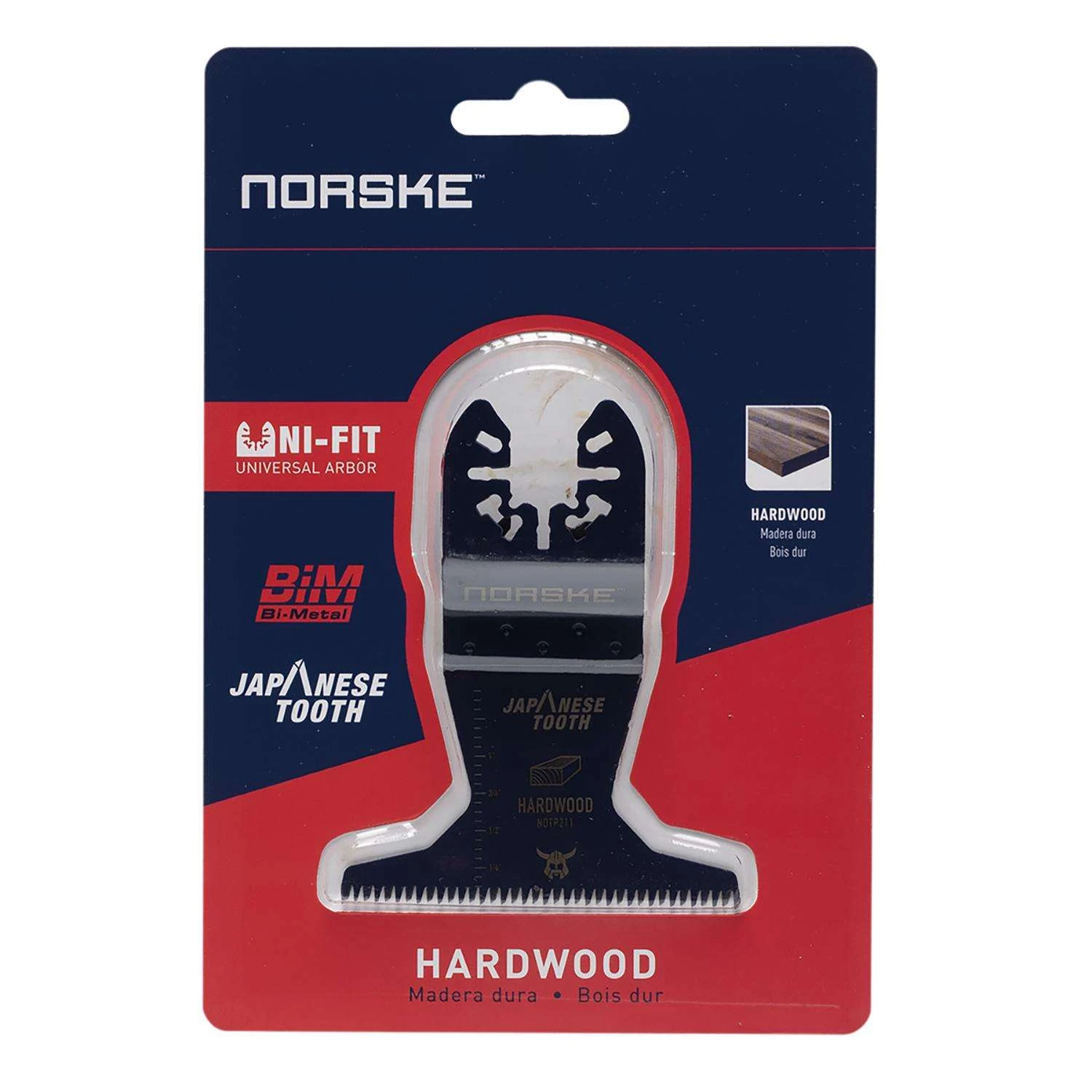 Norske Uni-Fit 2-3/4 In. Bi-Metal Japanese Tooth Oscillating Blade Hardwood 1 Each