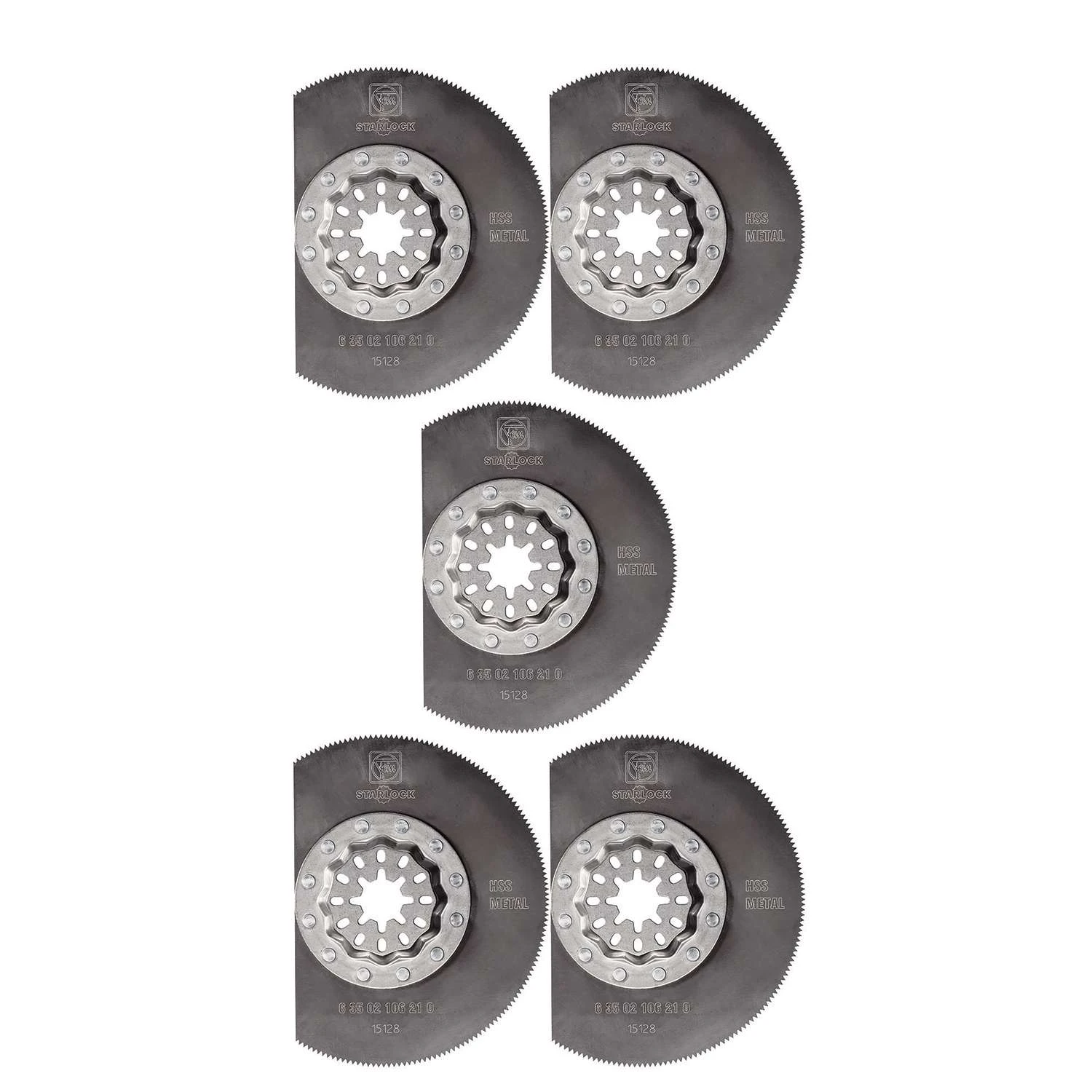 Fein Starlock 3-3/8 In. X 3-3/8 In. L High Speed Steel Segment Saw Blade 5 Pk