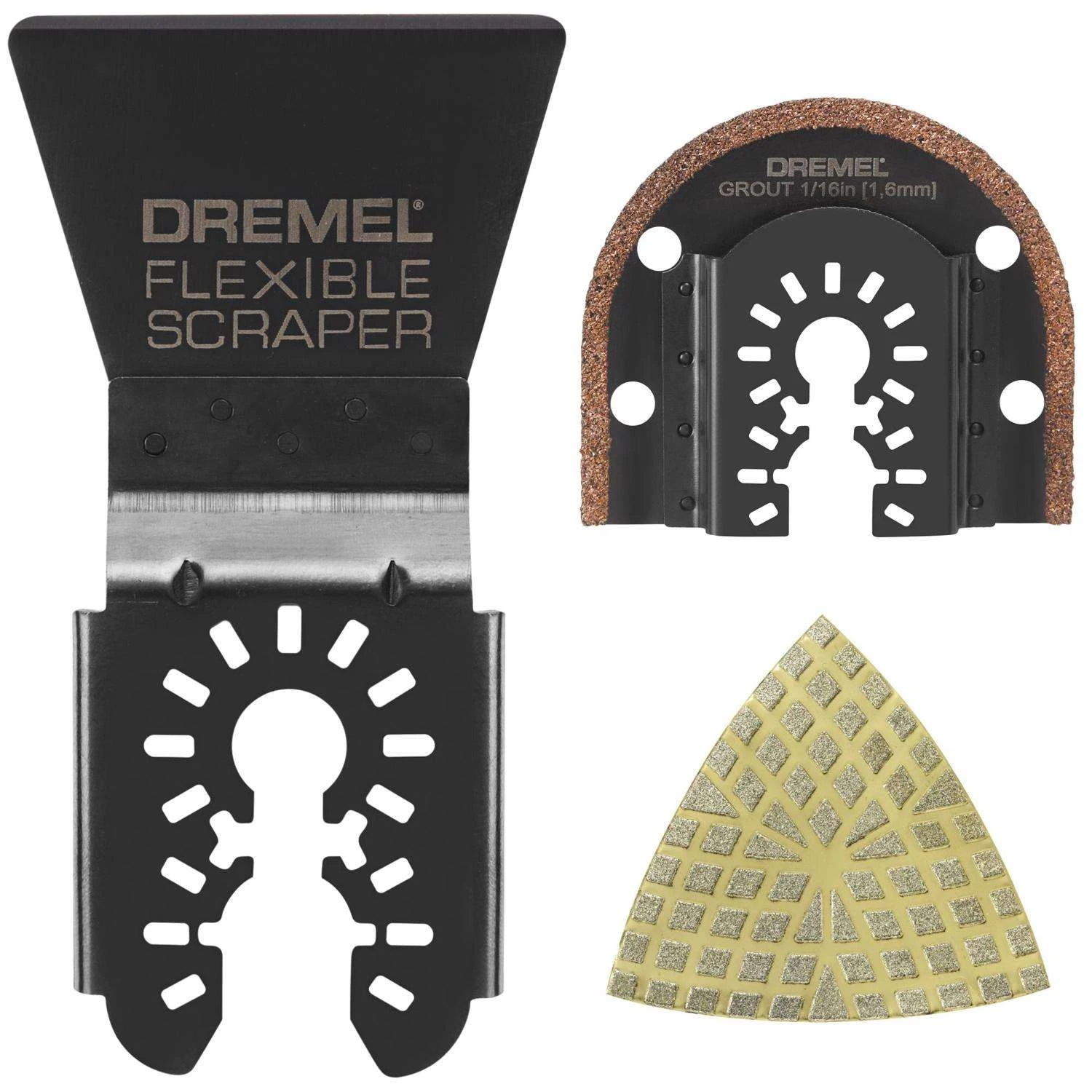 Dremel Diamond Grit Oscillating Accessory Kit 3 Pc