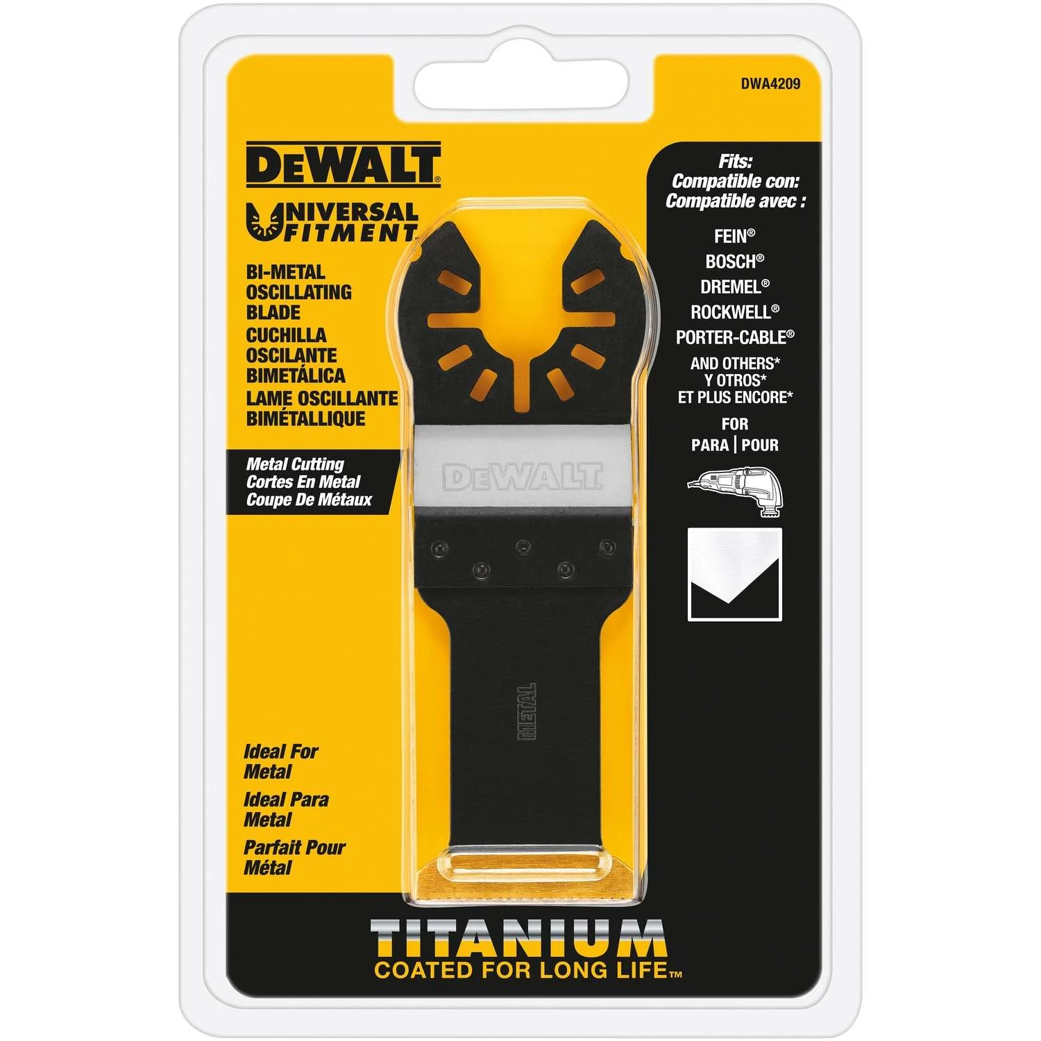 DeWalt Universal Fitment Titanium Oscillating Blade 1 Pc