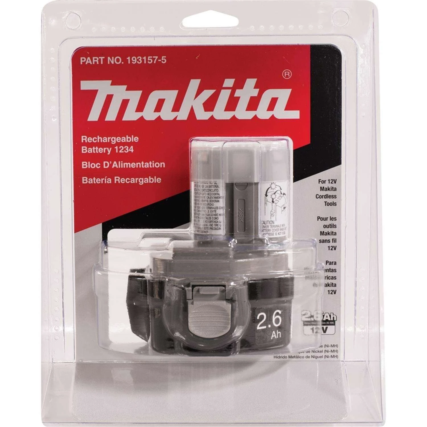 Makita 12V 2.6 Amps NiMH Battery 1 Pc