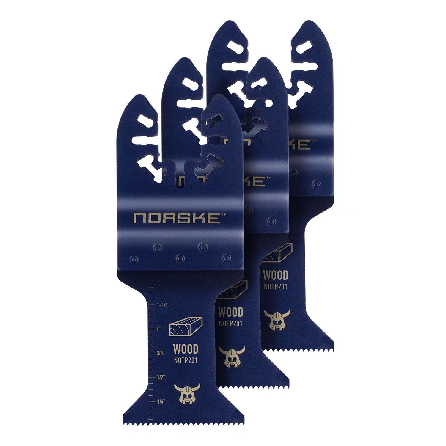 Norske Uni-Fit 1-1/4 In. High Carbon Steel Flush Cut Blade Wood 3 Pk - Image 2