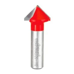 Freud 1 In. D X 1 In. X 2-1/2 In. L Carbide V Grooving Router Bit