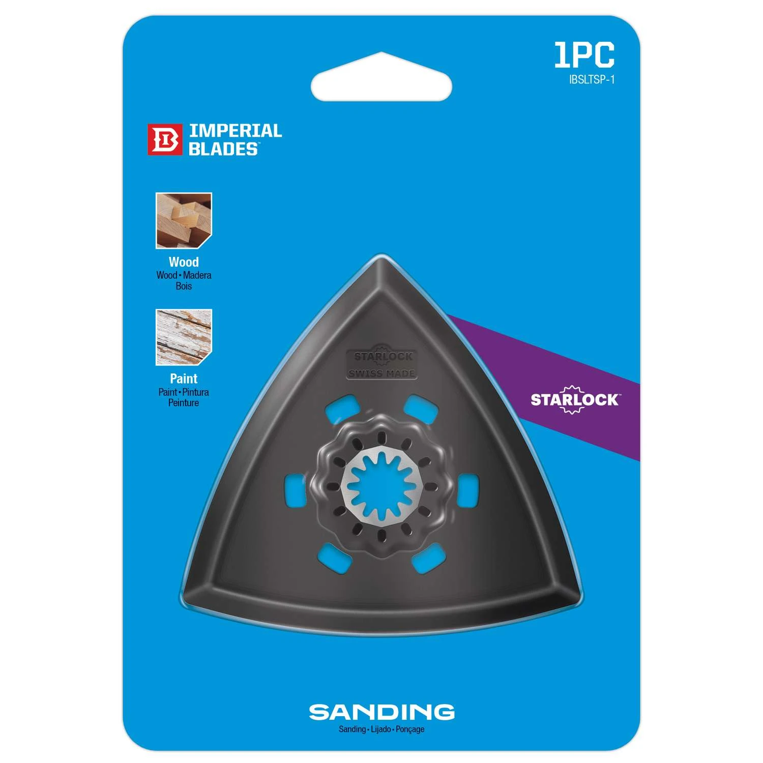 Imperial Blades Starlock Plastic Triangular Oscillating Sanding Pad 1 Pk