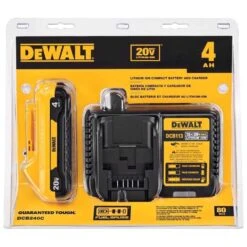 DeWalt 20V MAX DCB240C 4 Ah Lithium-Ion Compact Battery And Charger Starter Kit 2 Pc