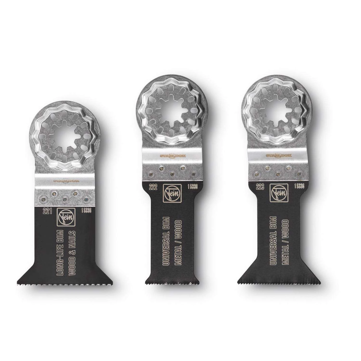 Fein Star Lock 2 In. L X 2.5 In. W Bi-Metal E-Cut Precision Saw Blade 3 Pk