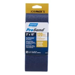 Norton ProSand 18 In. L X 3 In. W Zirconia Alumina Sanding Belt 120 Grit Fine 5 Pk