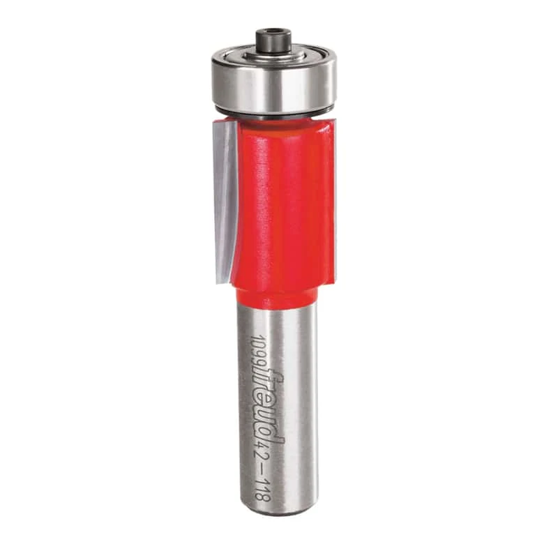 Freud 3/4 In. D X 3/4 In. X 3-1/4 In. L Carbide Tipped Flush Trim Router Bit