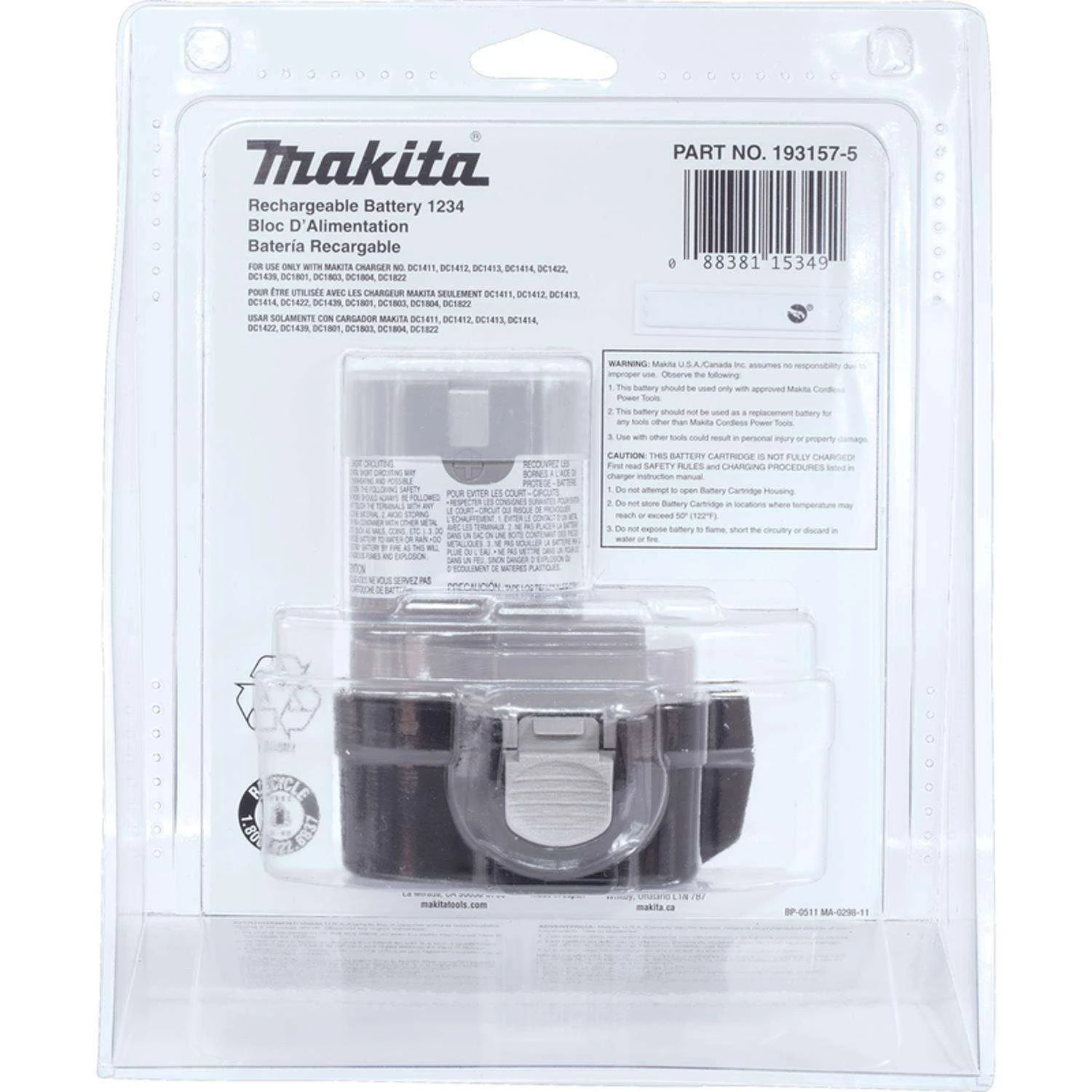 Makita 12V 2.6 Amps NiMH Battery 1 Pc - Image 3