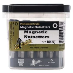 Big Timber Magnetic Nut Setter Set Steel 10 Pc