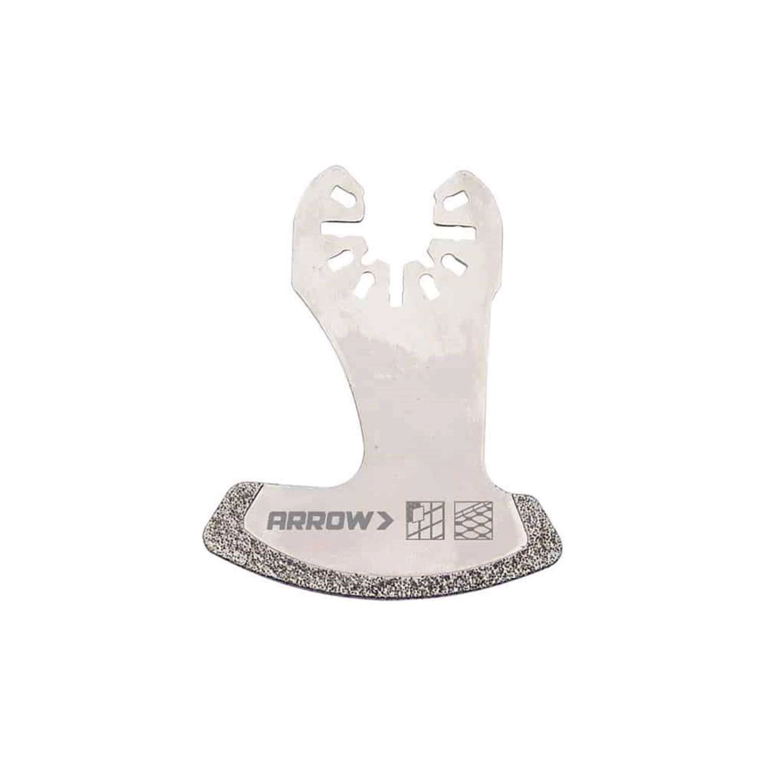 Arrow Pro 2-1/4 In. High Carbon Steel Semi-Circle Diamond Grit Segment Blade Multi-Material 1 Pc - Image 2