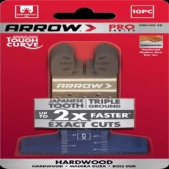 Arrow Pro 2-1/2 In. High Carbon Steel Tough Curve Semi-Circle Japanese Blade Hardwood 10 Pc