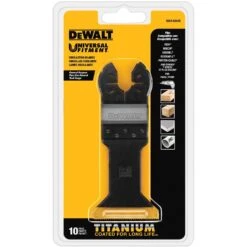 DeWalt Universal Fitment Bi-Metal Wide Oscillating Blade Nail-Embedded Wood 10 Pk