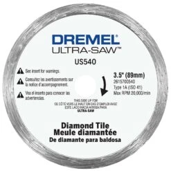 Dremel Ultra-Saw 3-1/2 In. D X 1/2 In. Diamond Cutting Wheel 1 Pc