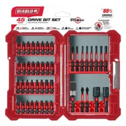 Diablo Driver Bit Set Black Oxide 45 Pc