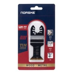Norske Uni-Fit 1-1/4 In. Titanium-Coated Bi-Metal Oscillating Blade Multi-Material 1 Each