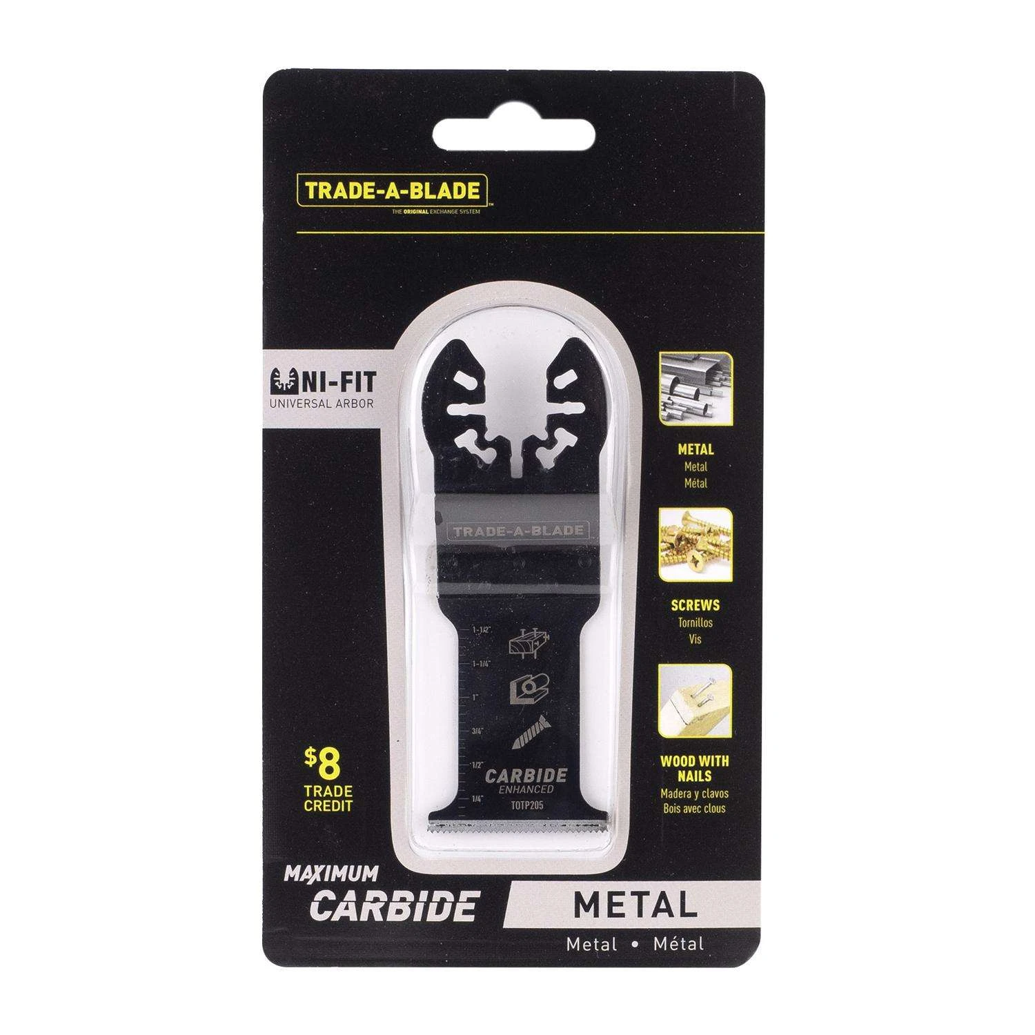 Trade A Blade 1-1/4 In. Carbide Tipped Flush Cut Blade Nail-Embedded Wood 1 Pk - Image 2