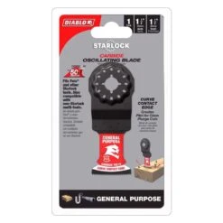 Diablo Starlock 1-1/4 In. W Carbide Curved Contact Edge Oscillating Blade General Purpose Cuts 1 Pk