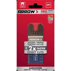 Arrow Pro 1-5/16 In. High Carbon Steel Semi-Circle Japanese Blade Hardwood 3 Pc