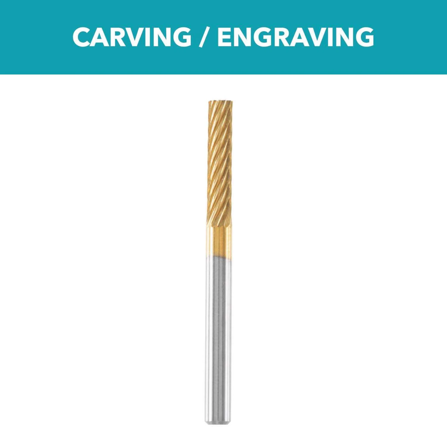 Dremel Max Life 0.125 In. L Steel Cylindrical Tungsten Carbide Cutter 1 Pk