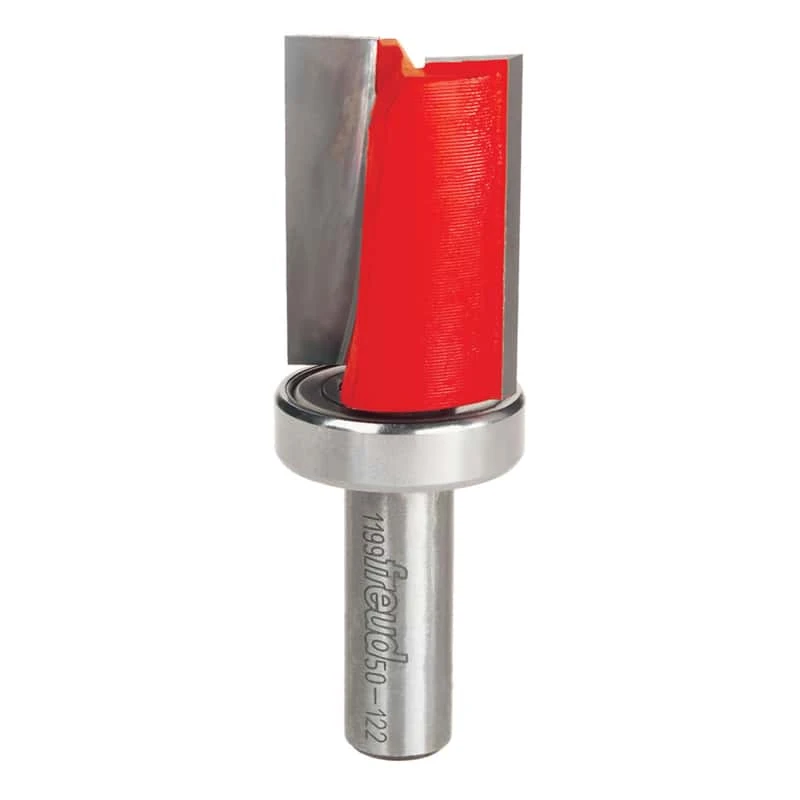 Freud 1-1/8 In. D X 1-1/8 In. X 3-3/8 In. L Carbide Tipped Top Bearing Flush Trim Router Bit