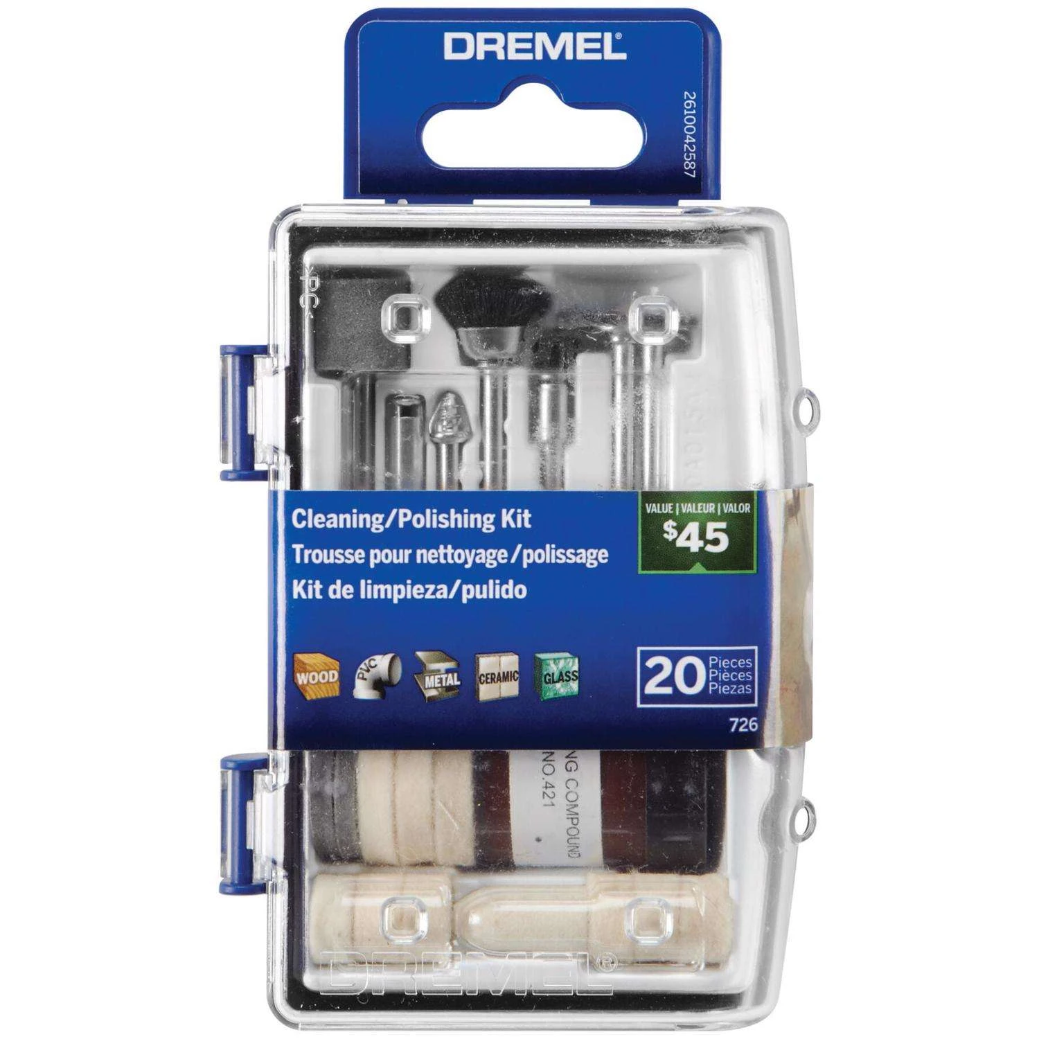 Dremel Cleaning And Polishing Moto Tool Kit 20 Pc